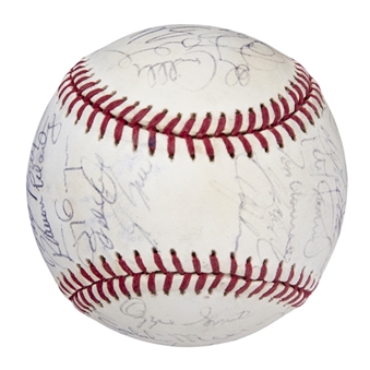 1991 All Star Team Signed Baseball with 25+ Signatures (Smith LOA & JSA)